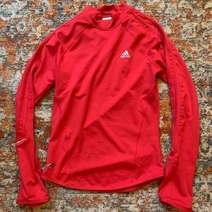 Adidas mockneck sweat wicking workout top